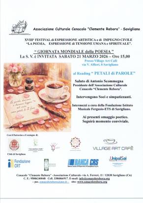 XVIII� Festival di Espressione Artistica e di Impegno Civile �LA POESIA, ESPRESSIONE di TENSIONE UMANA e SPIRITUALE� - 4 OTTOBRE 2025